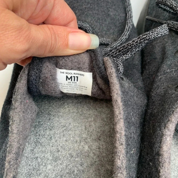 Allbirds Grey wool Sneaker Size 11 EUC - Picture 6 of 6